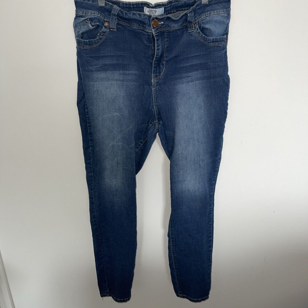 YMI WANNABETTABUTT Womens Denim Blue Jeans SIZE 16 Skinny Cotton Polyester